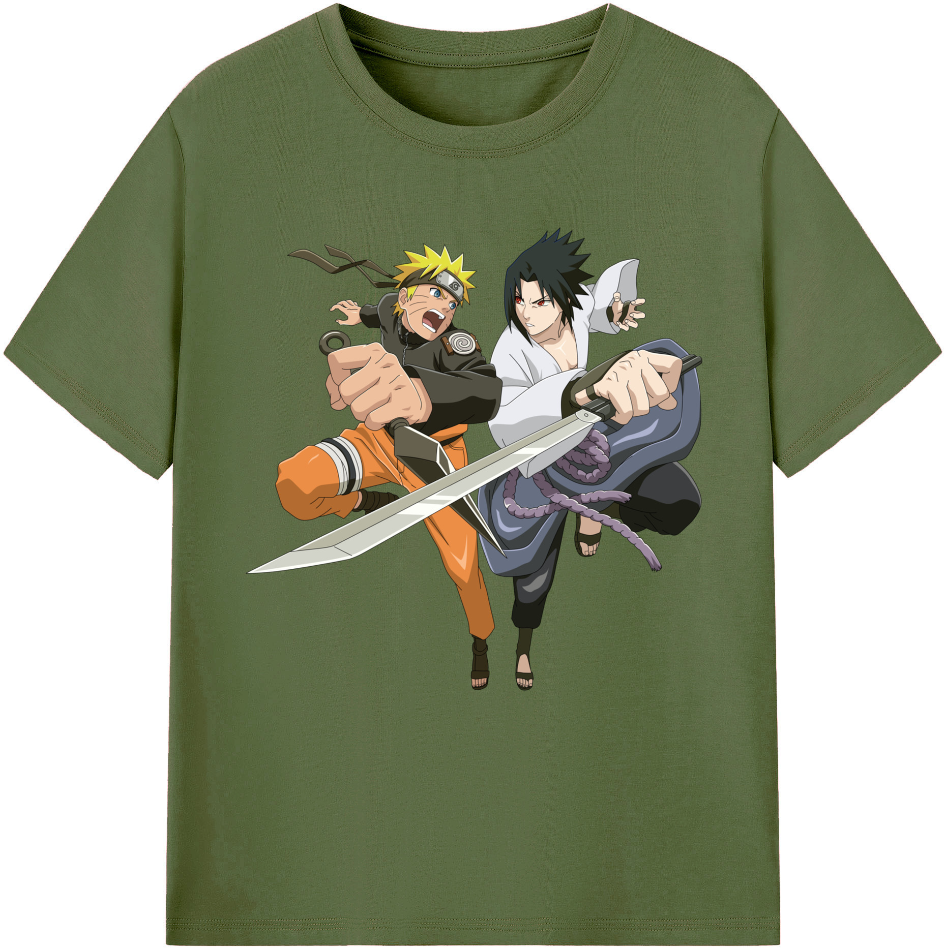 （画像用） NARUTO -ナルト- うずまき ナルト Uzumaki Naruto 綿100％半袖Tシャツ（フロントプリント）